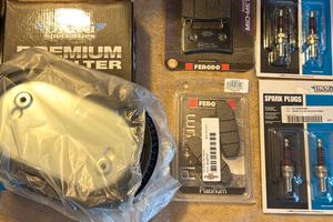 Harley 114 e 117 filtro aria candele pattini freni