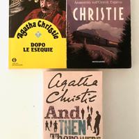 3 libri di Agatha Christie