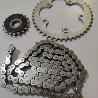 Kit catena corona pignone originale triumph