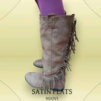 Stivali boho con frange vegan n.40 – nuovi primave