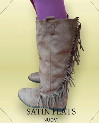 Stivali boho con frange vegan n.40 – nuovi primave