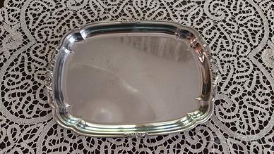 Vassoio in acciaio vintage anni '60