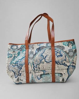 Borsa  stampa mappa vintage