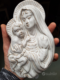 Madonna con bambino in ceramica