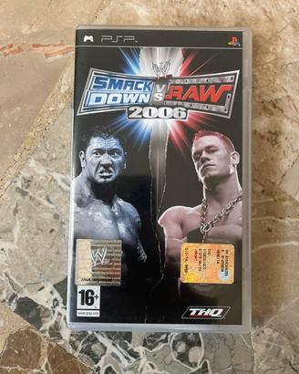 PSP gioco smack down vs raw 2006 con libretto