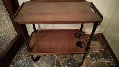 carrello portavivande in legno