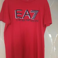 Maglietta EA7 Emporio Armani rossa uomo