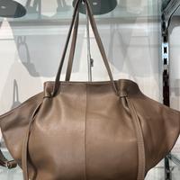 Borsa vera pelle made in italy con cerniera e trac
