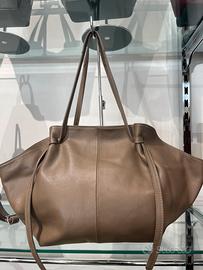 Borsa vera pelle made in italy con cerniera e trac