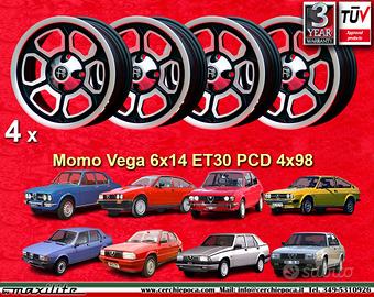 4 pz cerchi Alfa Fiat Vega 6x14 ET23 4x98