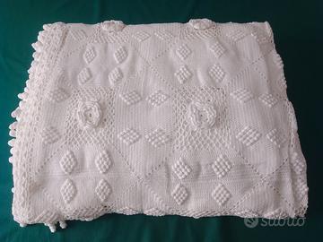 Copriletto Matrimoniale, Uncinetto tutto lavorato
