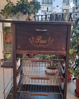 Carrello portafrutta/pane