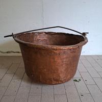 Antico paiolo da camino anni '40