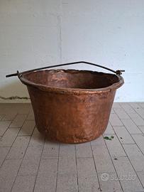 Antico paiolo da camino anni '40