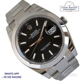 ROLEX Datejust II 126300 Black Chromalight dial