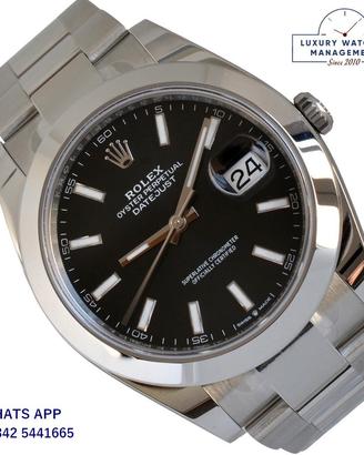 ROLEX Datejust II 126300 Black Chromalight dial
