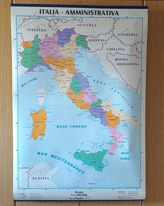 Carta geografica Italia da parete