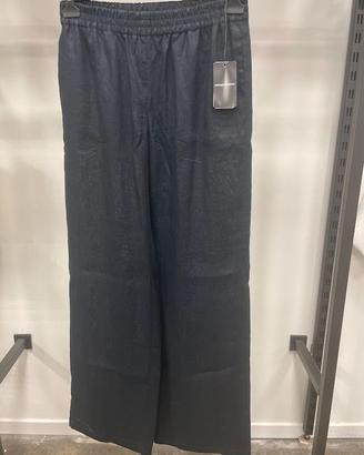 Pantalone lino Emporio Armani dark blu