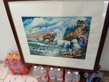 (1292) - Quadro G. F. Gonzaga (Cavalli al Mare)