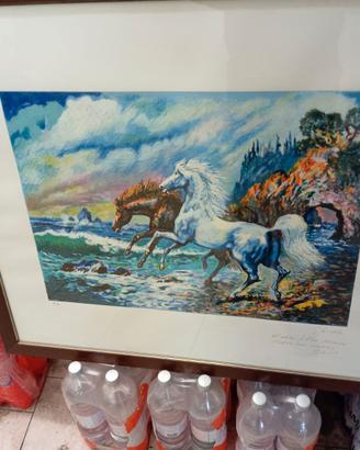 (1292) - Quadro G. F. Gonzaga (Cavalli al Mare)