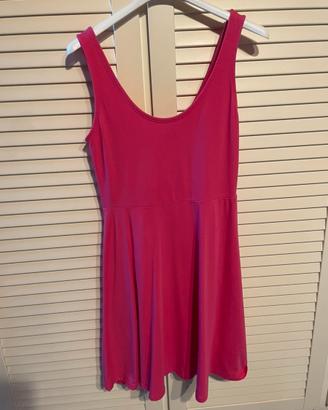 Abito Benetton rosa fucsia