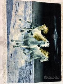 Tappetto seta e lana