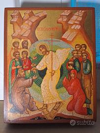 Icona russa - discesa agli inferi 