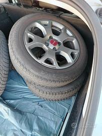 Cerchi + gomme invernali per fiat Panda