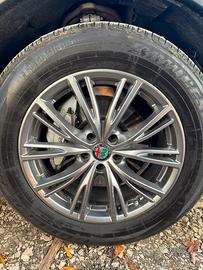 Cerchio 18 alfa stelvio/giulia gomme 80%