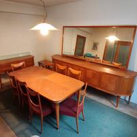 sala da pranzo vintage anni 50 completa 8 sedie