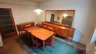 sala da pranzo vintage anni 50 completa 8 sedie