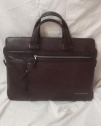 borsa Piquadro marrone in pelle 