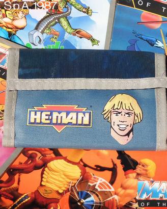 Vintage MASTERS He Man 1987 PORTAFOGLIO QUADERNI🦖