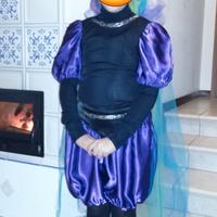Vestito Carnevale Principessa/Strega 8 anni