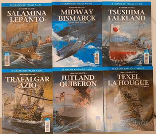 LE GRANDI BATTAGLIE NAVALI SERIE COMPLETA 6 ALBI