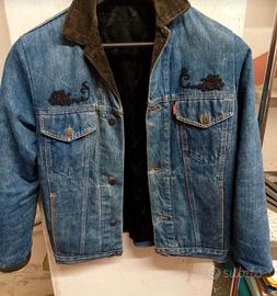 Giacca Levi's vintage in denim imbottita.