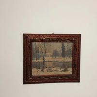 Dipinto antico Gordigiani  del 900 antiquariato