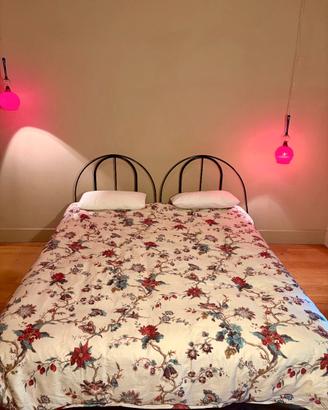 Letto Flou Tappeto Volante - matrimoniale nero