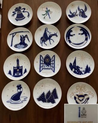 Collezione 12 Piatti di Natale KPM Berlin