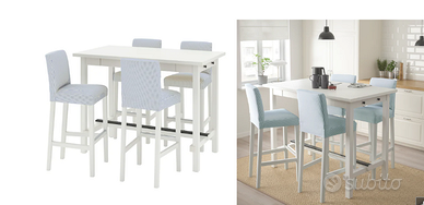 Tavolo bar con 2 sgabelli bar