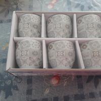 Sei tazzine nuovissime,ancora in scatola