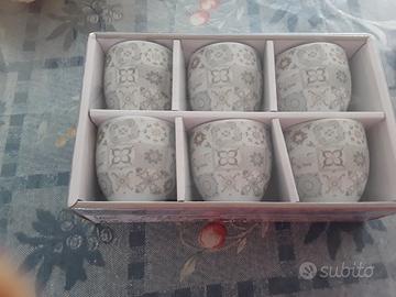 Sei tazzine nuovissime,ancora in scatola