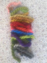 Matassine di filo da ricamo o punto croce