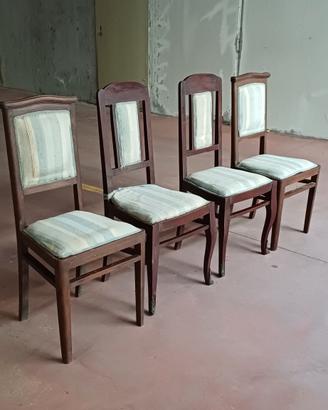 4 sedie da restaurare