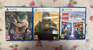 Death Stranding + DMC 5 + Harry Potter Lego PS5