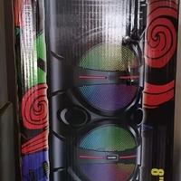 Cassa acustica portatile ricaricabile 3x8" 40W