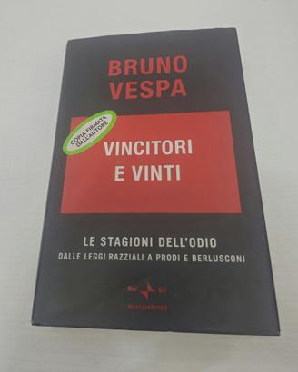 VINCITORI E VINTI LIBRO AUTOGRAFATO DI BRUNO VESPA