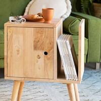 Comodino legno naturale