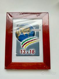 Cornice legno 13x18 cm rossa – Made in Italy