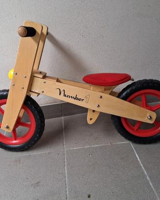 bici balance in legno